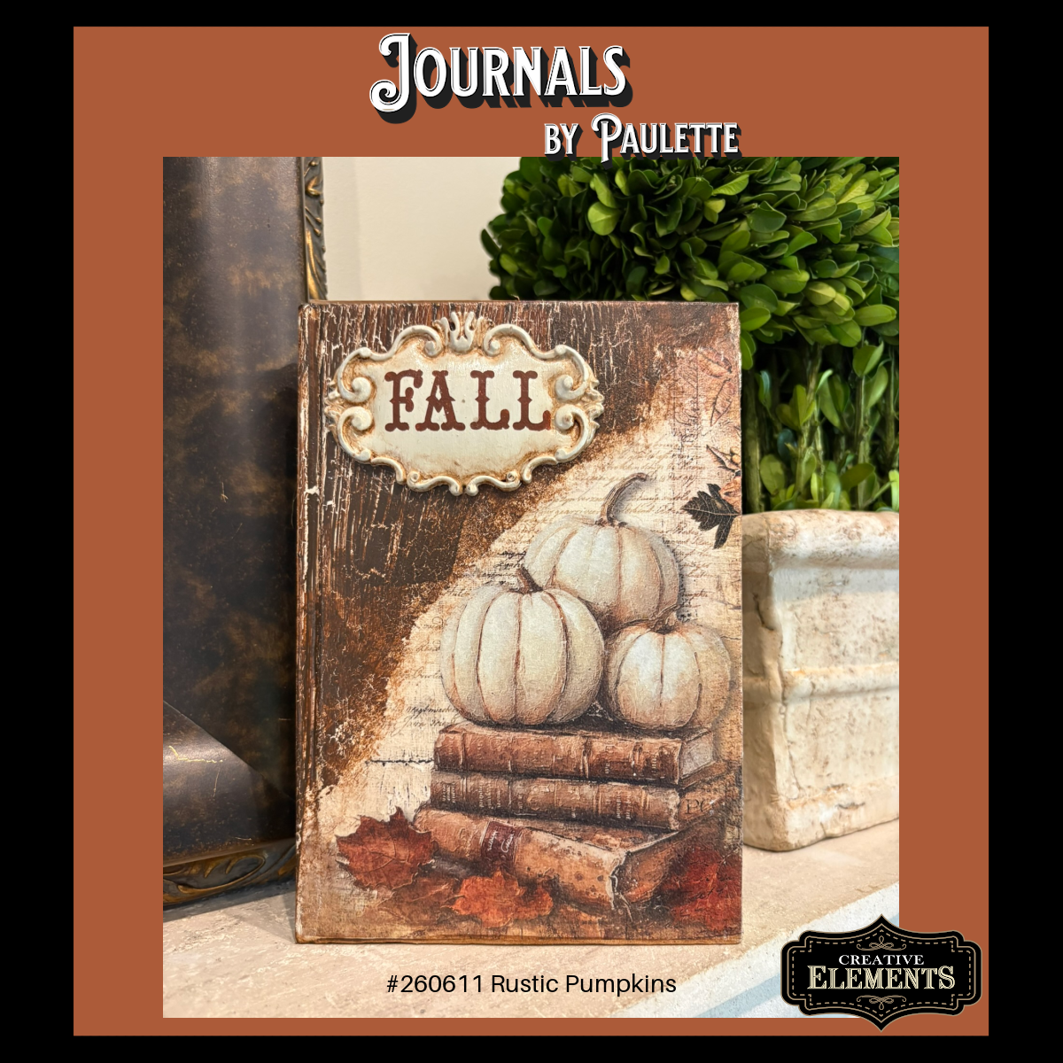 Journals-by Paulette-260611 Rustic Pumpkin