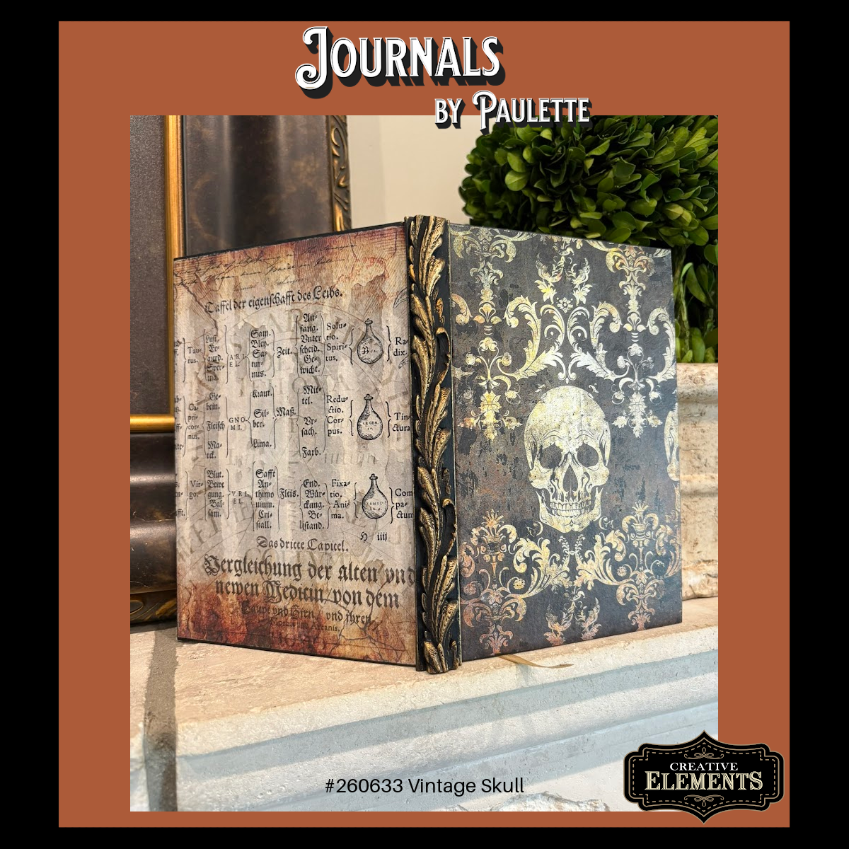 Journals-by Paulette-260633 Vintage Skull