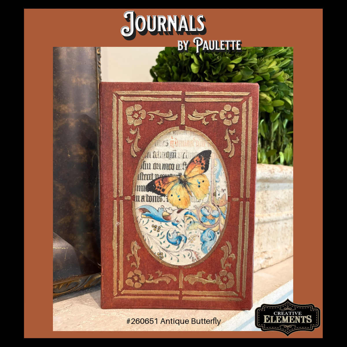 Journals-by Paulette-260651 Antique Butterfly