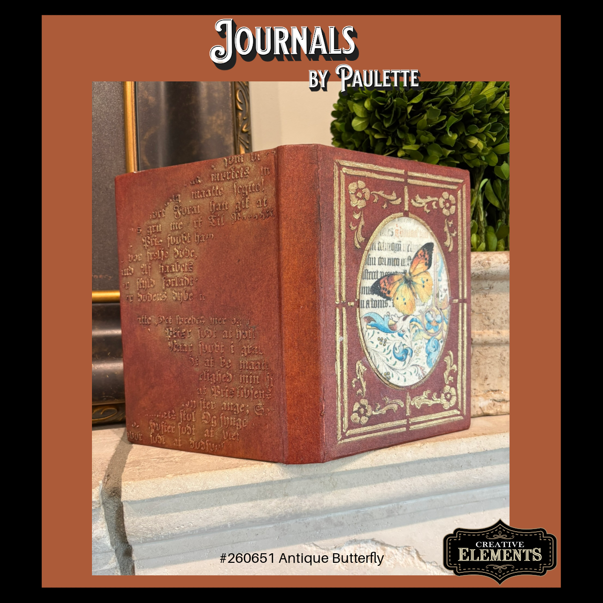 Journals-by Paulette-260651 Antique Butterfly