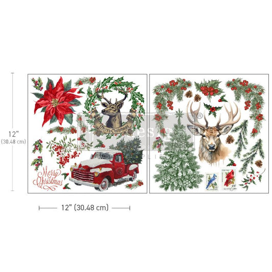 Transfers Maxi 12" x 12"- Christmas Memories (2 sheets)