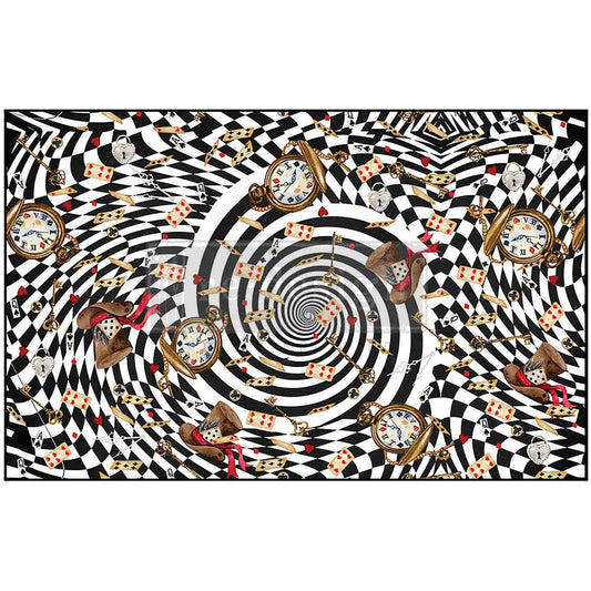 Decoupage Paper - Redesign - 19"x30" - Tea Party Whirlwind  - Tissue