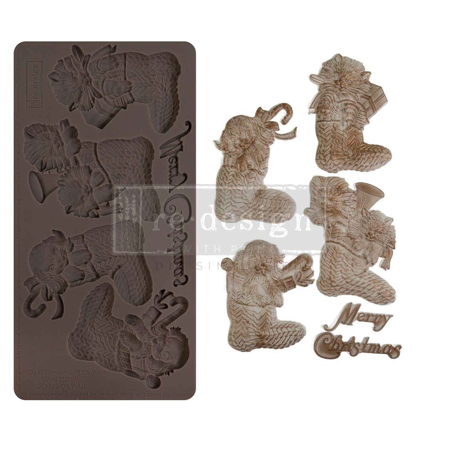 Decor Moulds - Redesign - Twinkle Paws - 5"X10" - Limited Edition