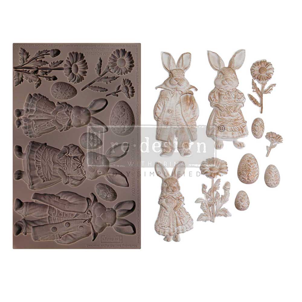 Decor Moulds - Redesign - Springtime Bunny - 5"X8"