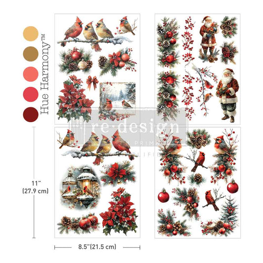 Transfers - Redesign - Middy 8.5" x 11" - Feathered Noel (3 sheets + 1 bonus)#677961