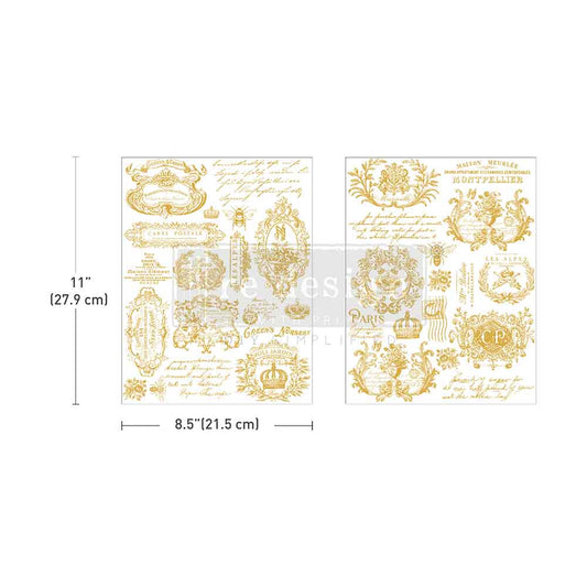 Transfers - Redesign - Middy 8.5" x 11" - Gilded Memories