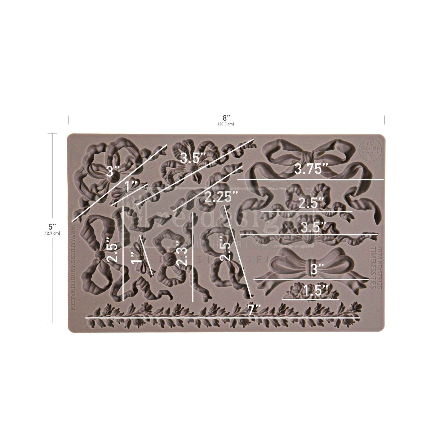 Decor Moulds - Redesign - Timeless Ties - 5"X8"