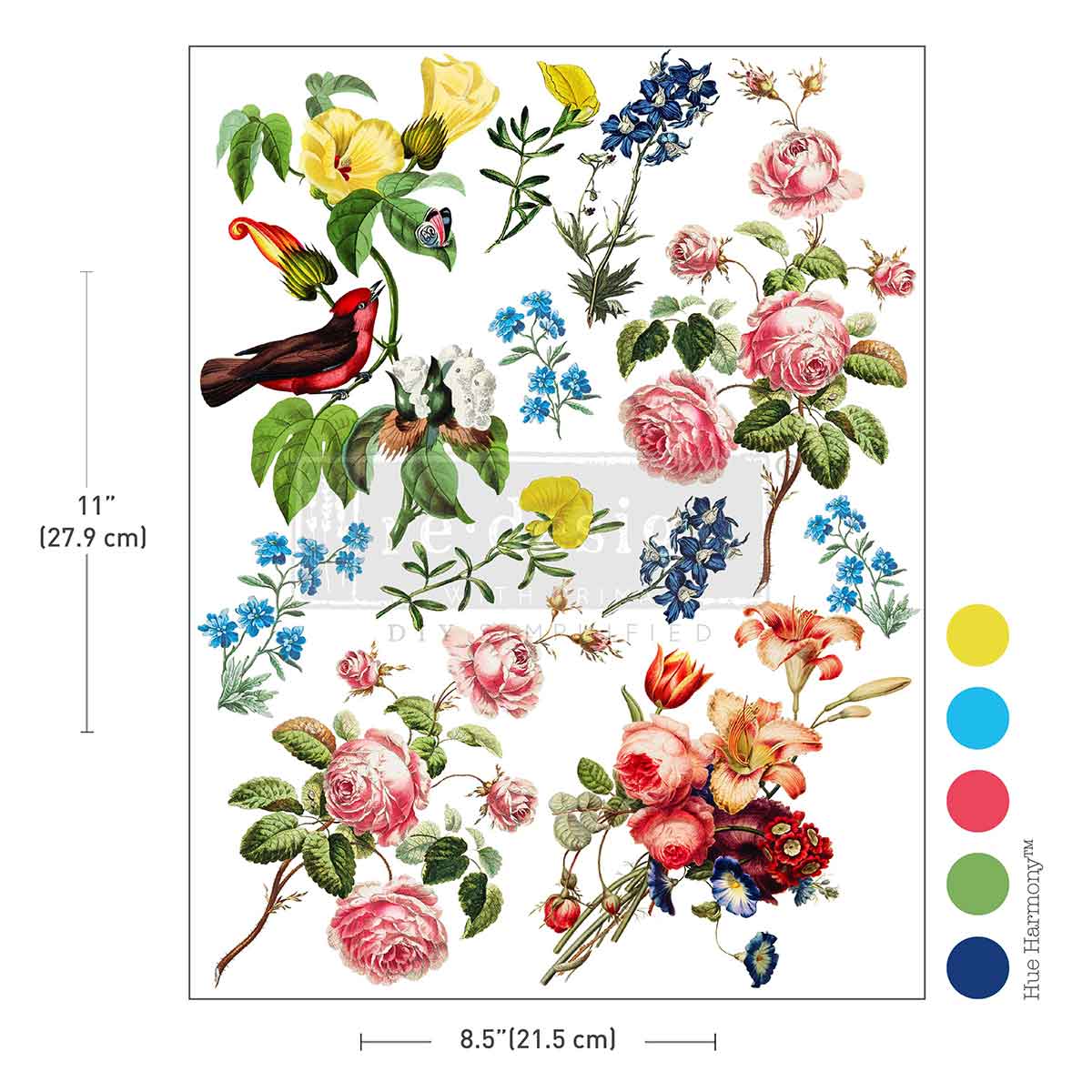 Transfers - Redesign - Middy 8.5" x 11" - Rustic Romance (H20)