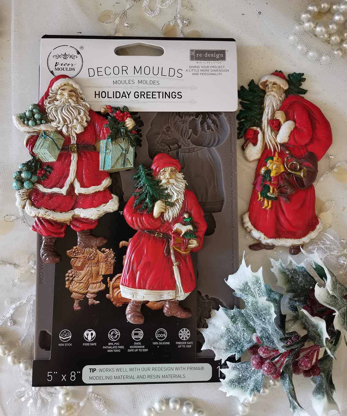 Decor Moulds - Redesign - Holiday Greetings - 5"X8" - Limited Edition