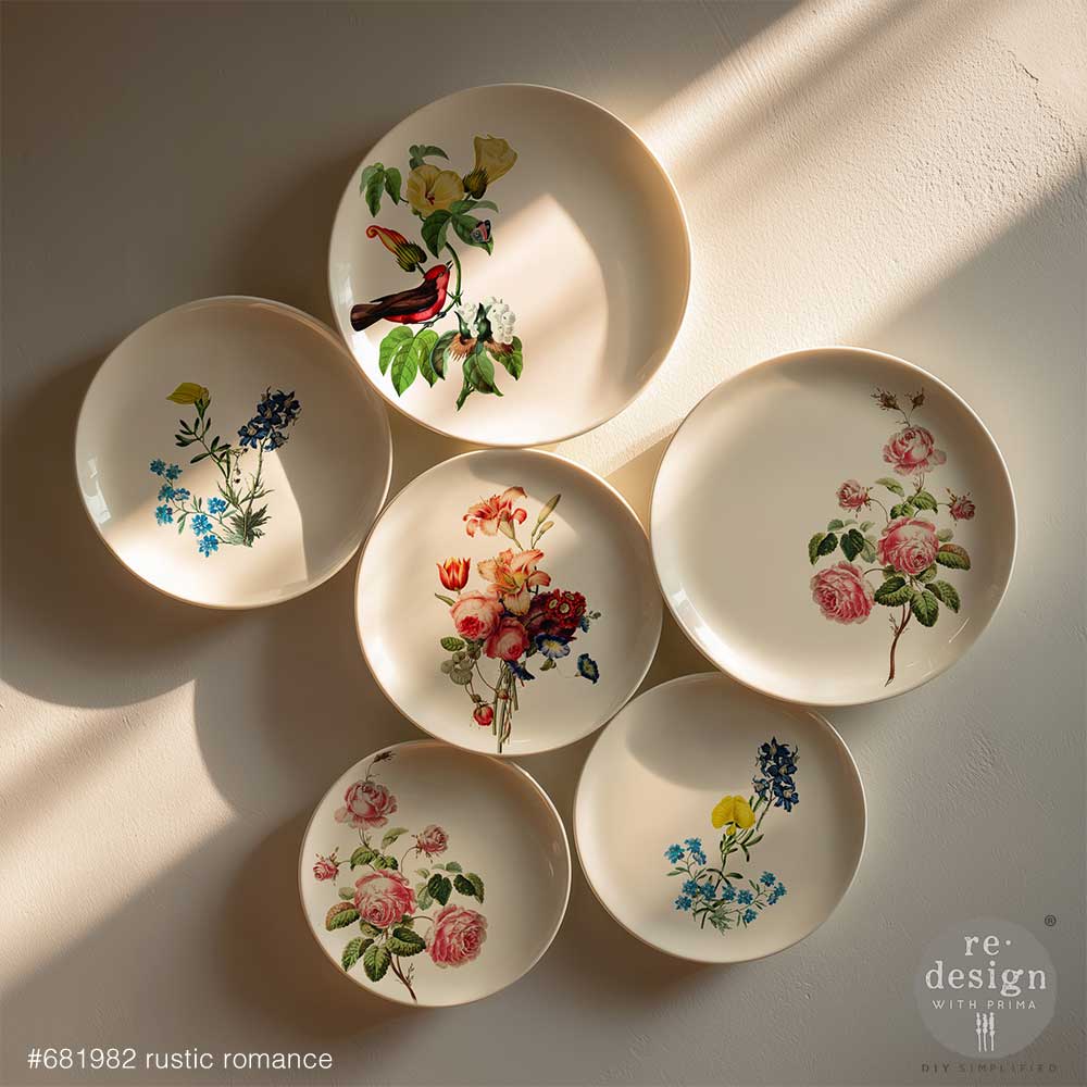 Transfers - Redesign - Middy 8.5" x 11" - Rustic Romance (H20)