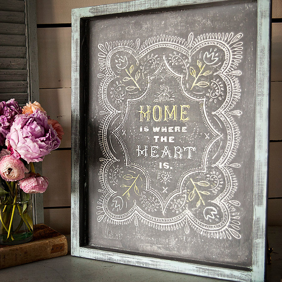 Stencils - A Makers Studio - Home Heart  - 12" x 18"