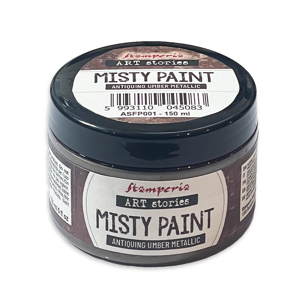 Stamperia - Art Stories - ASFP001 - Misty Paint  Metallic - Antiquing Umber - 150ml