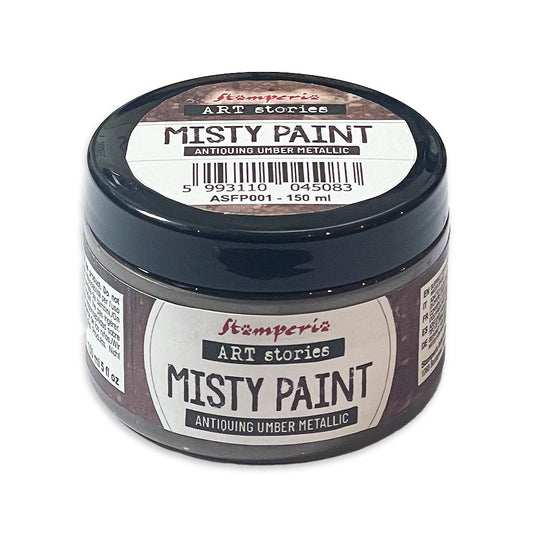 Stamperia - Art Stories - ASFP001 - Misty Paint  Metallic - Antiquing Umber - 150ml