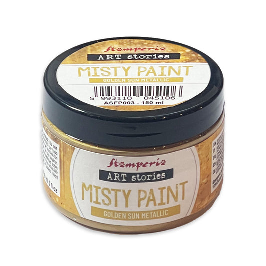 Stamperia - Art Stories - ASFP003 - Misty Paint Metallic - Golden Sun - 150ml