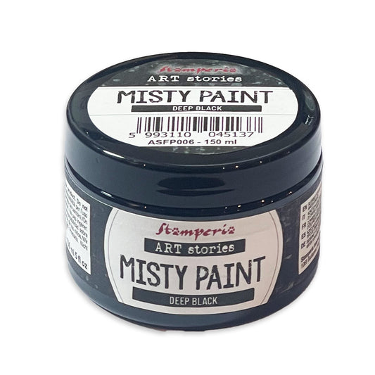 Stamperia - Art Stories - ASFP006 - Misty Paint - Deep Black - 150ml