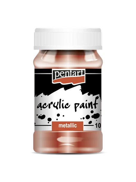 Pentart - Paint - Acrylic Metallic -Bronze - 100ml