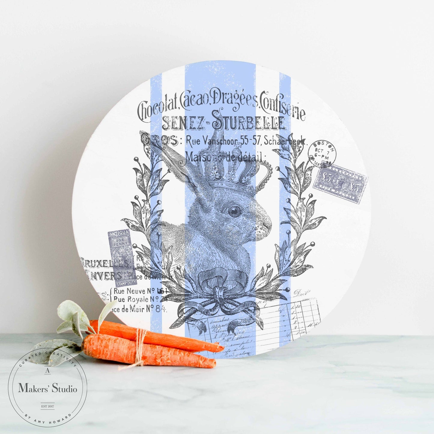 Stencils - A Makers Studio - Bon Bon Bunny - 8.5" x 11"