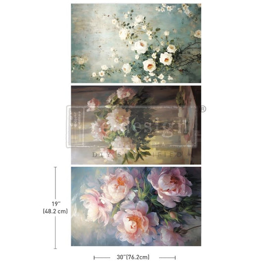 Decoupage Paper - redesign - 19.5" x 30"(Set of 3) - Bountiful Beauty - Tissue