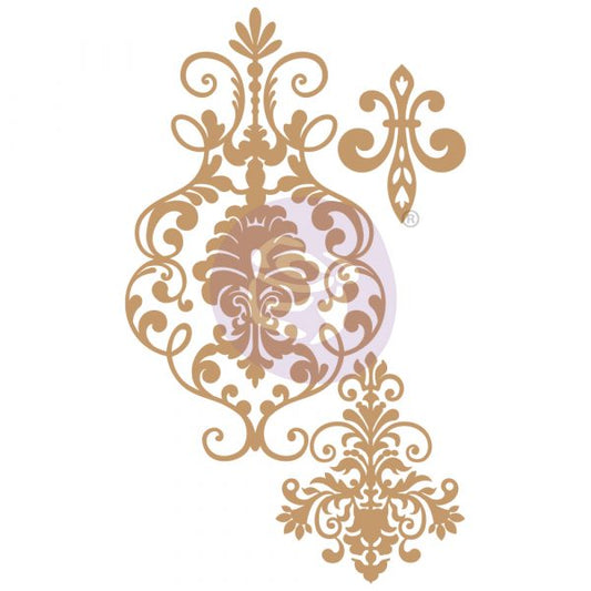 Chipboard - Elegant Damask - (3 pieces)