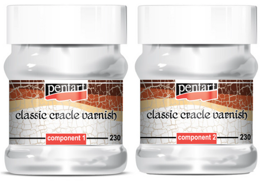 Pentart - Cracking Medium (Surface) - Classic Crackle Medium-2 component set -230ml