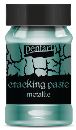 Pentart - Cracking Paste - Metallic Silvery Turquoise - 100ml