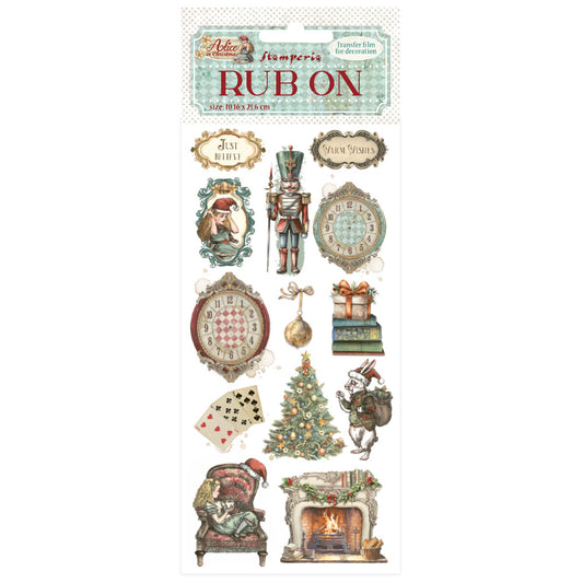 Transfer - Stamperia - DFLRB183 -Rub-on (10x21cm) - Alice in Christmas - Soldiers