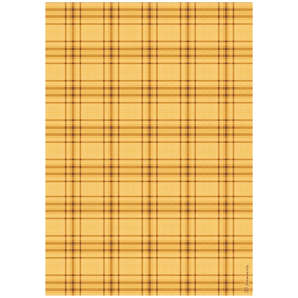 Decoupage Paper - Stamperia - A4 - DFSA41063- Whispering Woods-Tartan Plaid - Rice Paper (Copy) (Copy) (Copy)