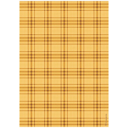 Decoupage Paper - Stamperia - A4 - DFSA41063- Whispering Woods-Tartan Plaid - Rice Paper (Copy) (Copy) (Copy)