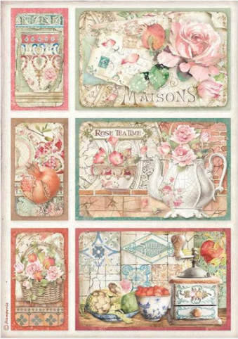 Decoupage Paper - Stamperia - A4 - DFSA4653 - Casa Granada - Cards - Rice Paper