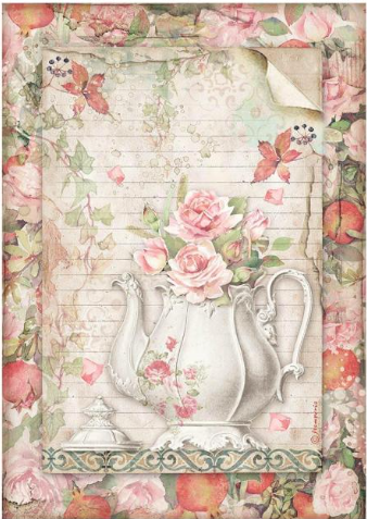 Decoupage Paper - Stamperia - A4 - DFSA4659 - Casa Granada - Teapot - Rice Paper