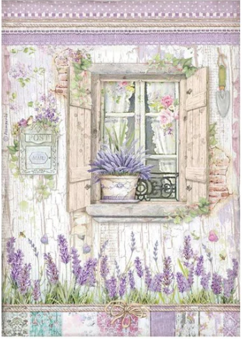 Decoupage Paper - Stamperia - A4 - DFSA4673 - Provence - Window - Rice Paper