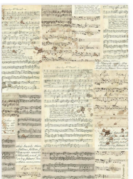 Decoupage Paper - Stamperia - A4 - DFSA4915 Music