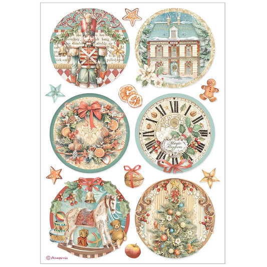 Decoupage Paper - Stamperia - A4 - DFSA4944 - The Nutcracker - 6 Rounds - Rice Paper