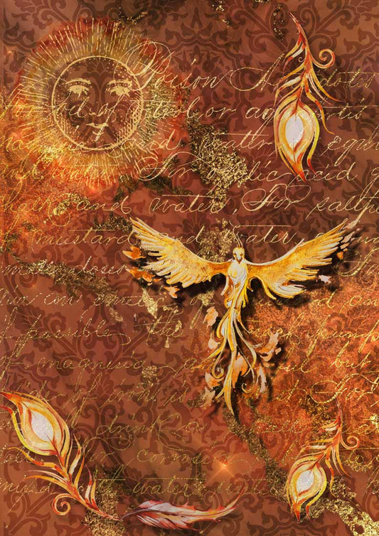 Decoupage Paper - DQ - DQRP0138 - From the Ashes - Rice Paper