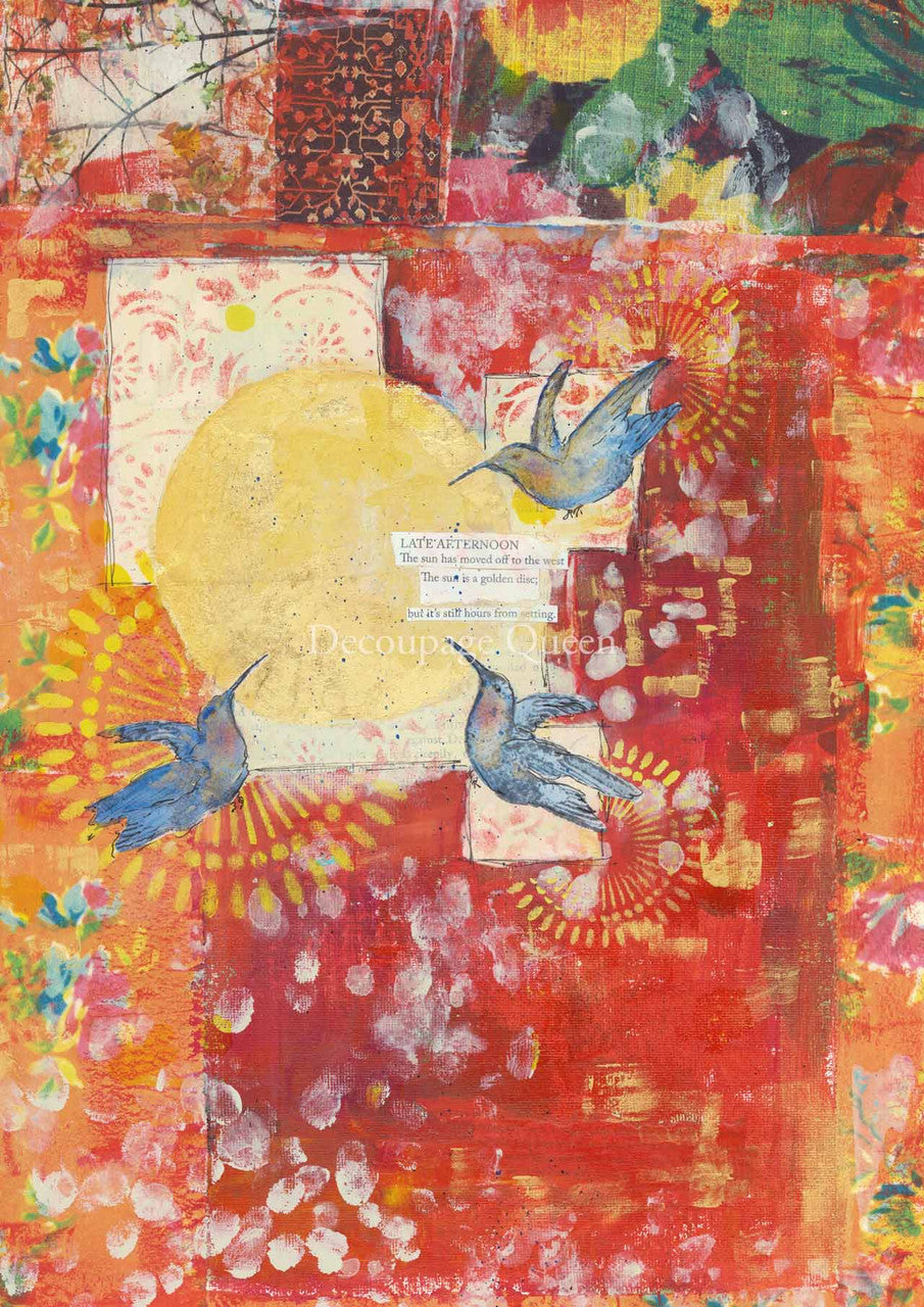 Decoupage Paper - DQ - DQRP0385 - Ellen J Goods - Late Afternoon - Rice Paper