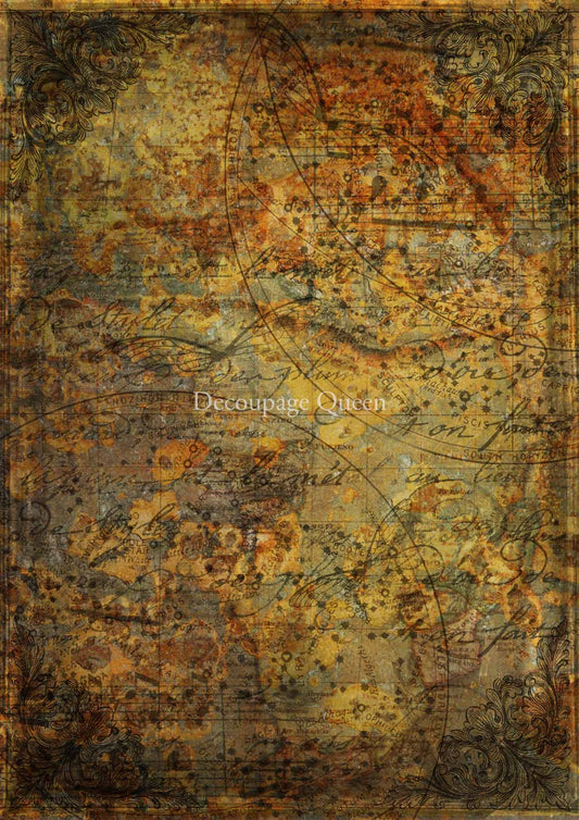 Decoupage Paper - DQ - DQRP0392 - Hobbilicious - Celestial Grunge - Rice Paper