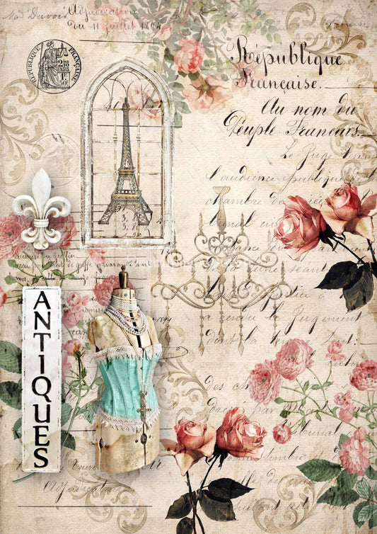 Decoupage Paper - DQ - DQRP0418 - Republique - Rice Paper
