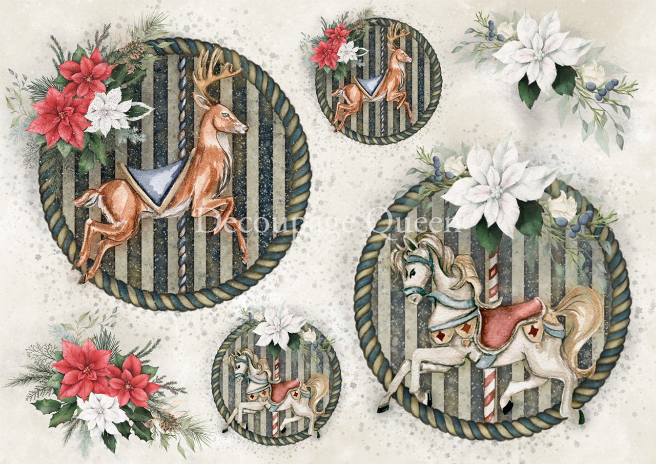 Decoupage Paper - DQ - DQRP0509- Dainty and the Queen Jolly - Rice Paper