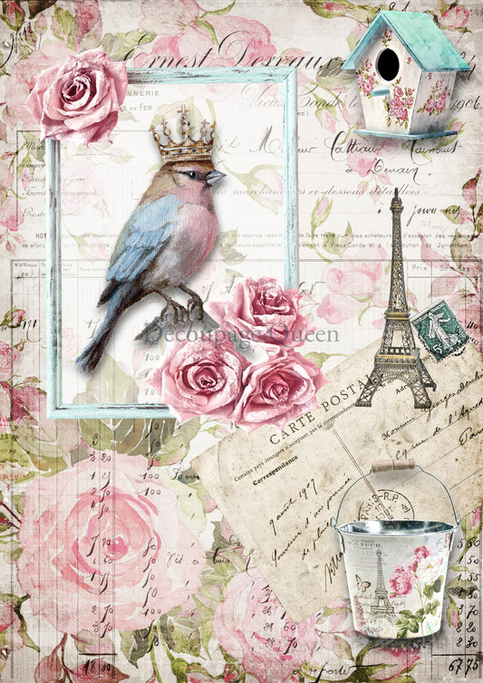 Decoupage Paper - DQ - DQRP0556 - Forever Yours - Rice Paper