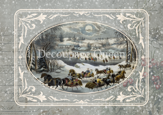 Decoupage Paper - DQ - DQRP0667- A4 - DaInty and the Queen - Central Park