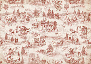 Decoupage Paper - DQ - DQRP0686 - A4 - Christmas Toile