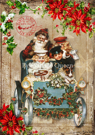 Decoupage Paper - DQ - DQRP0693 - A4 - A Holiday Stroll