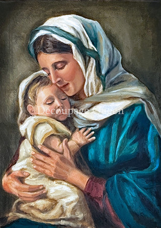 Decoupage Paper - DQ - DQRP0699 - A4 - Teresa Rene Art - The Gift