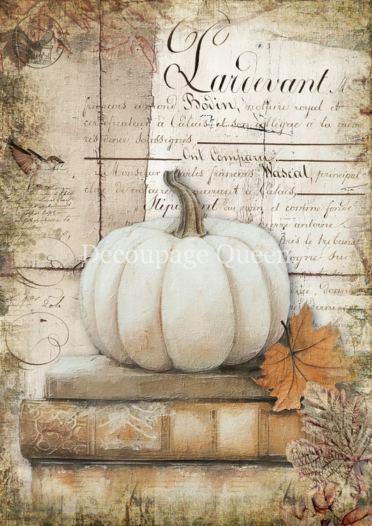Decoupage Paper - DQ - DQRP0781 - Cottage Pumpkin 1