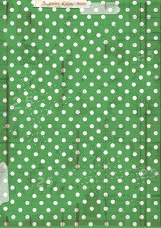 Decoupage Paper - DQ - DQRP0884 - Merry Mint Dots-Seasons Greetings - Rice Paper