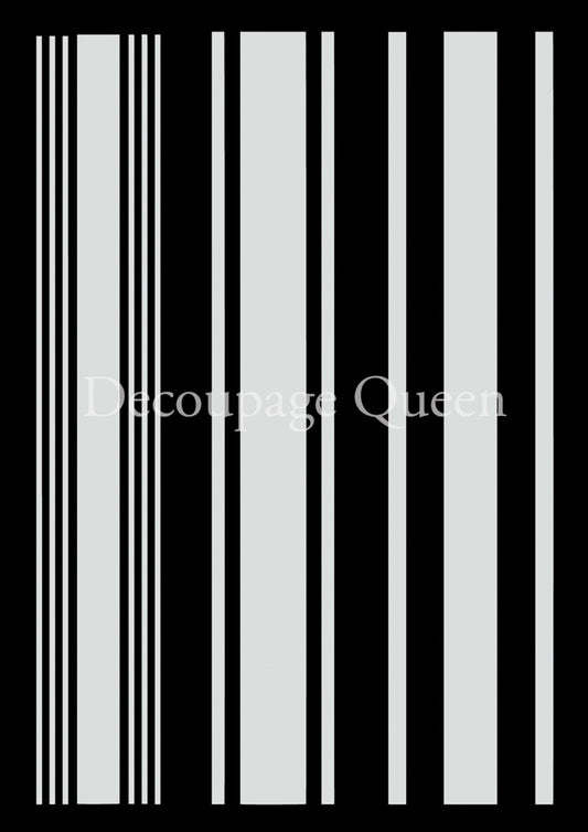 Stencils - Decoupage Queen - DQST0021-A4-Grain Sack Stripes - 8" x 11"