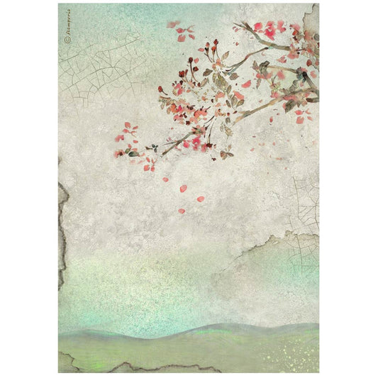 Decoupage Paper - Stamperia - A4 - DFSA41022- House of Roses - Roses Brance- Rice Paper