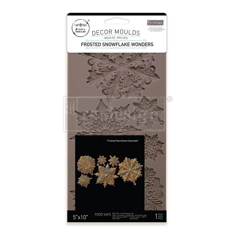 Decor Moulds - Redesign - Frosted Snowflake Wonders - 5"X10"