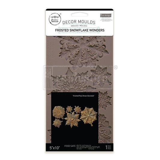 Decor Moulds - Redesign - Frosted Snowflake Wonders - 5"X10"