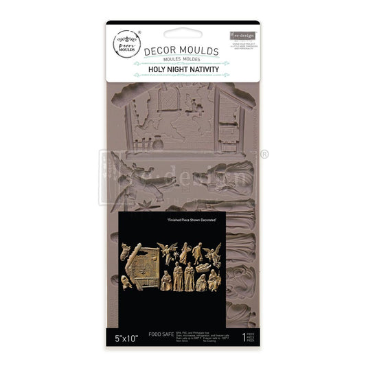 Decor Moulds - Redesign - Holy Night Nativity - 5"X10"